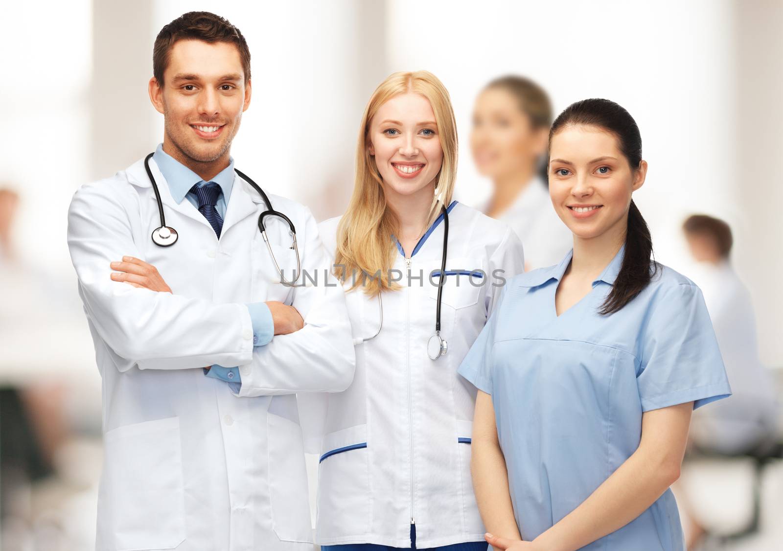 healthcare and medical - young team or group of doctors