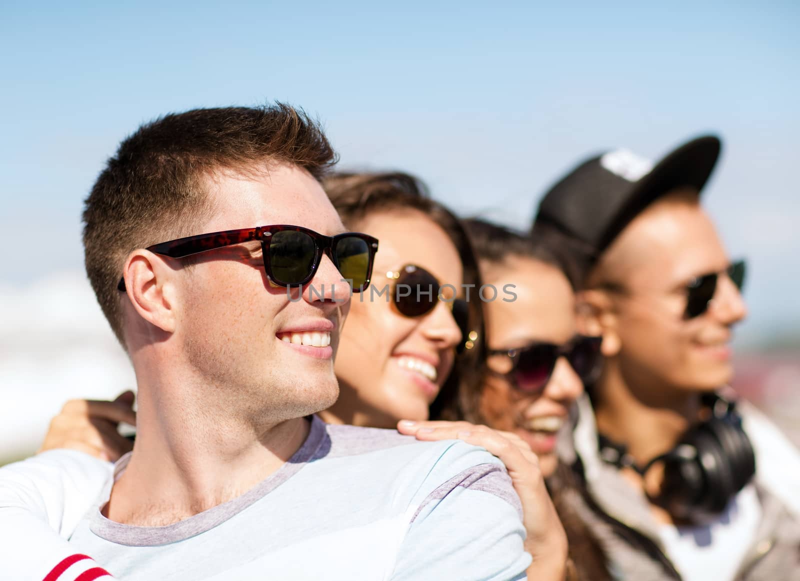 group of teenagers hanging out by dolgachov