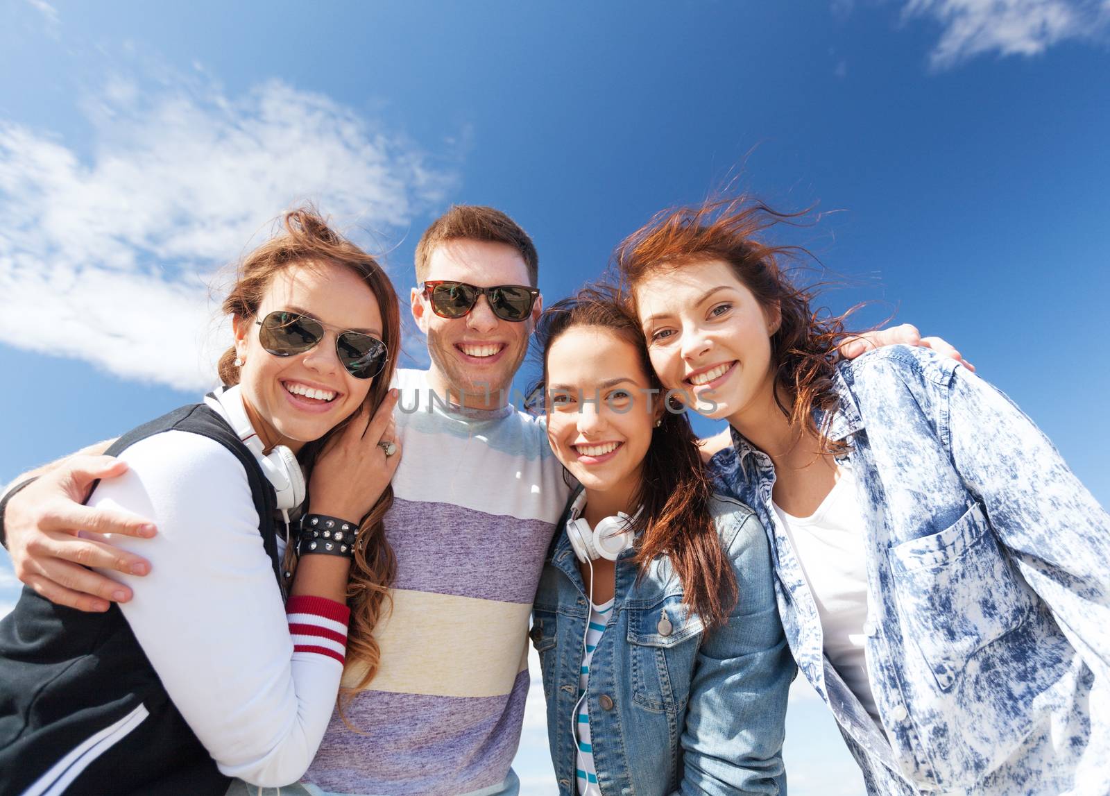 group of teenagers outside by dolgachov