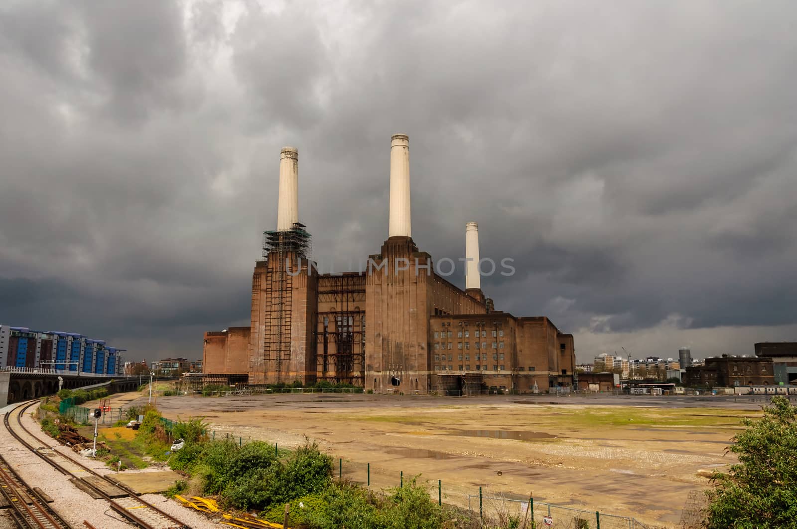 Battersea power station in London, UK