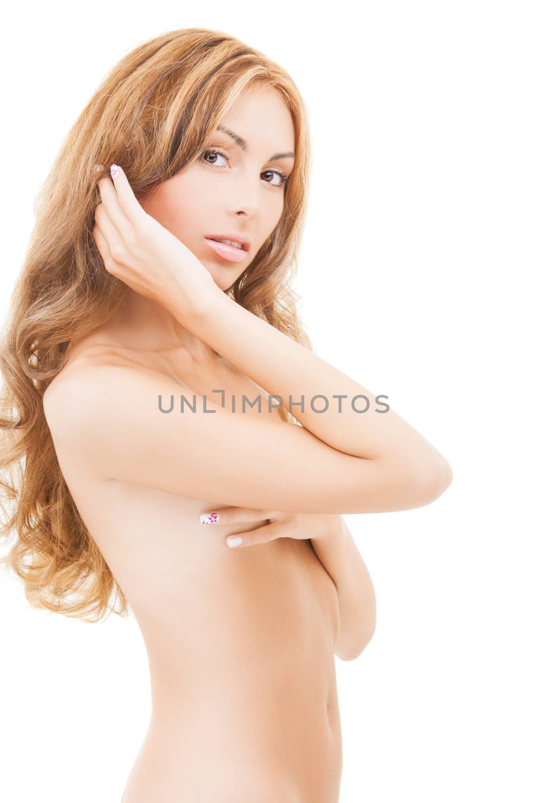 beautiful topless woman by dolgachov