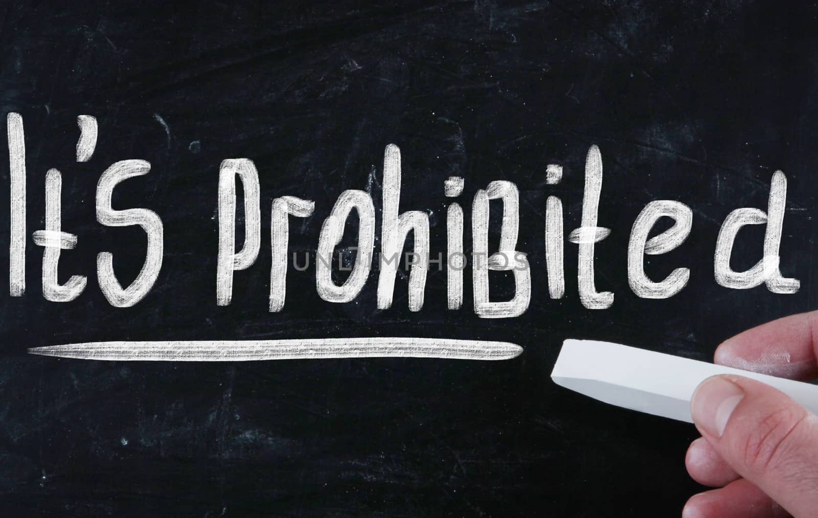 it's prohibited
