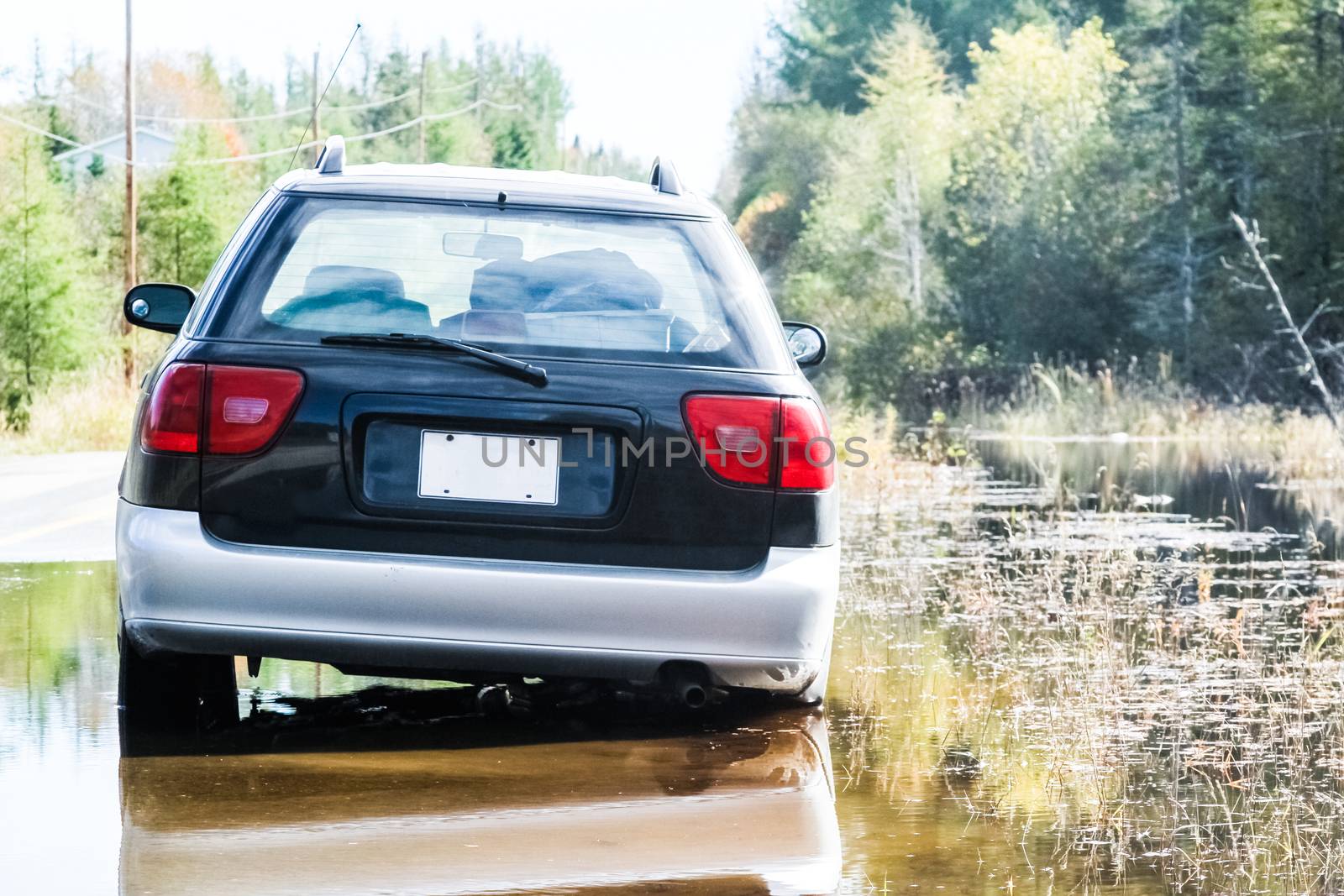 Car Stuck after a Water Flood by aetb