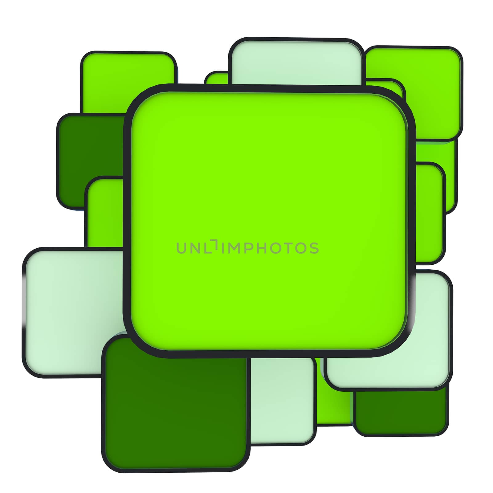blank abstract  green box by sumetho