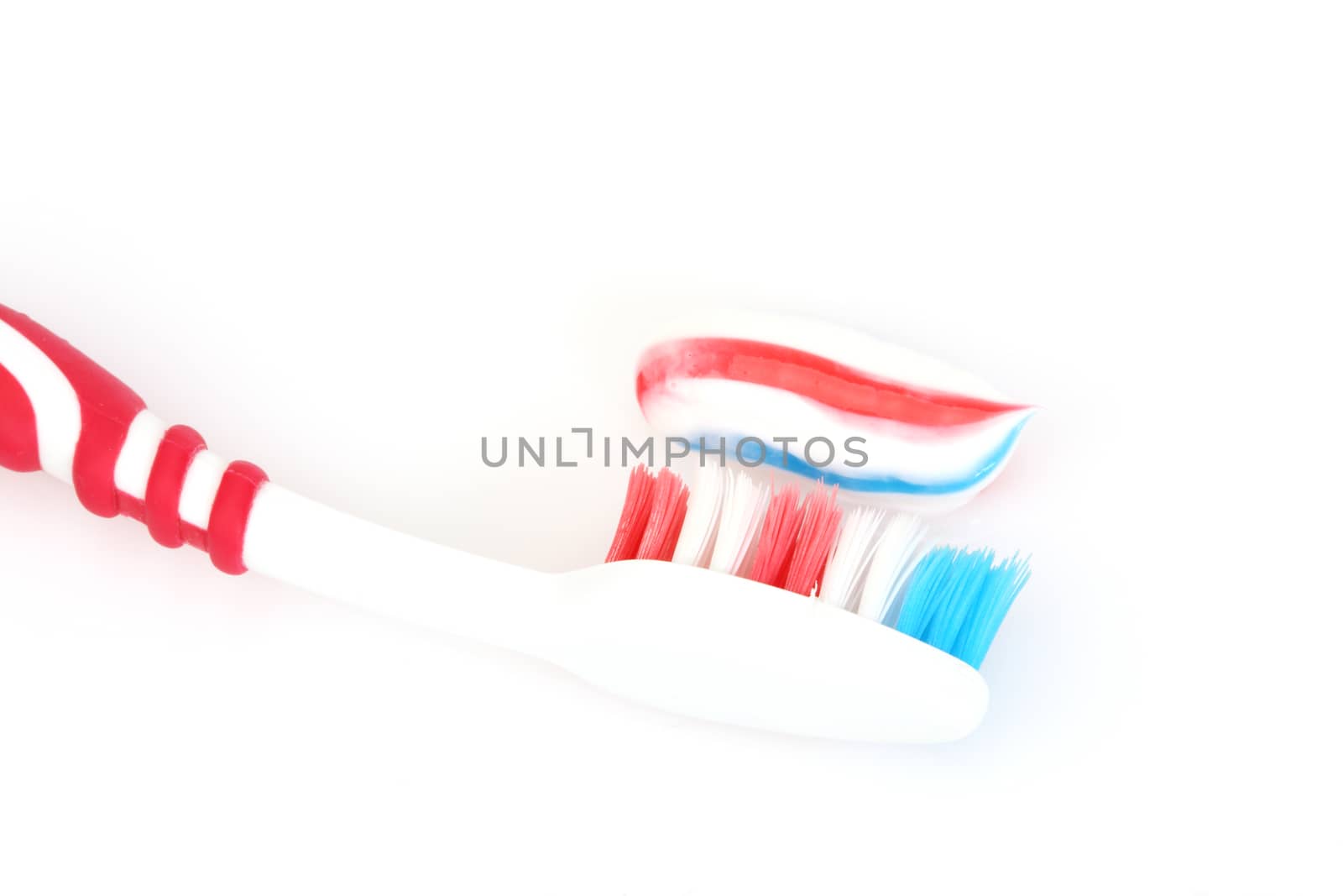tooth brush and tooth paste ilose up
