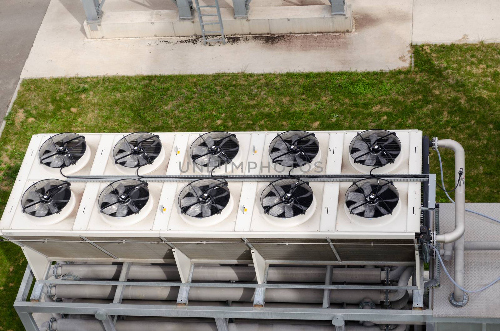 Ventilator fan spin on building biogas plant by sauletas