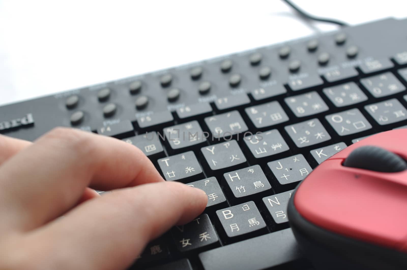 Typing on Chinese keyboard; focus on keyboard