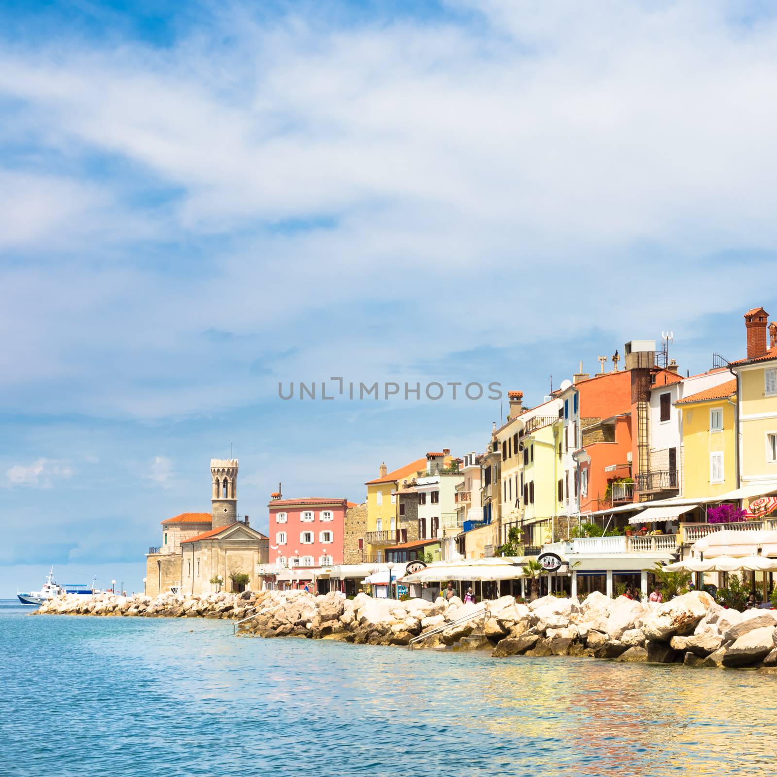 Picturesque old town Piran, Slovenia. by kasto