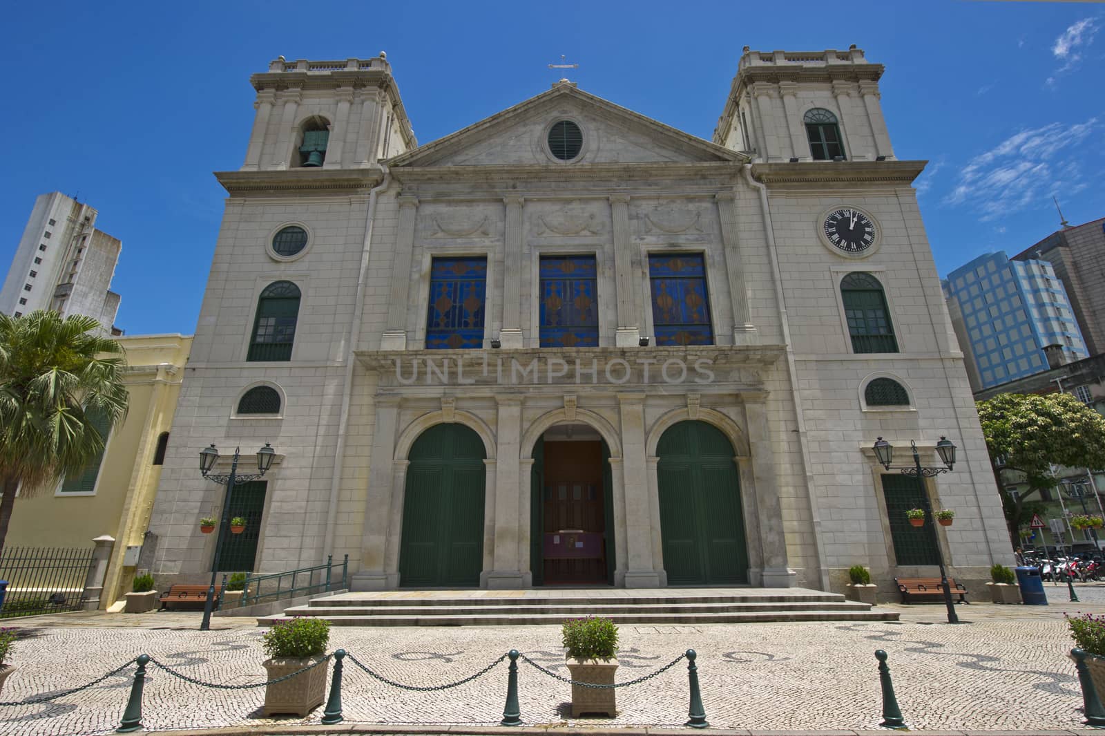 A view of classical chruch architecture in Macau