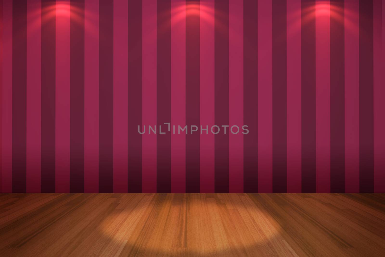 Interior empty pink wall  by sumetho