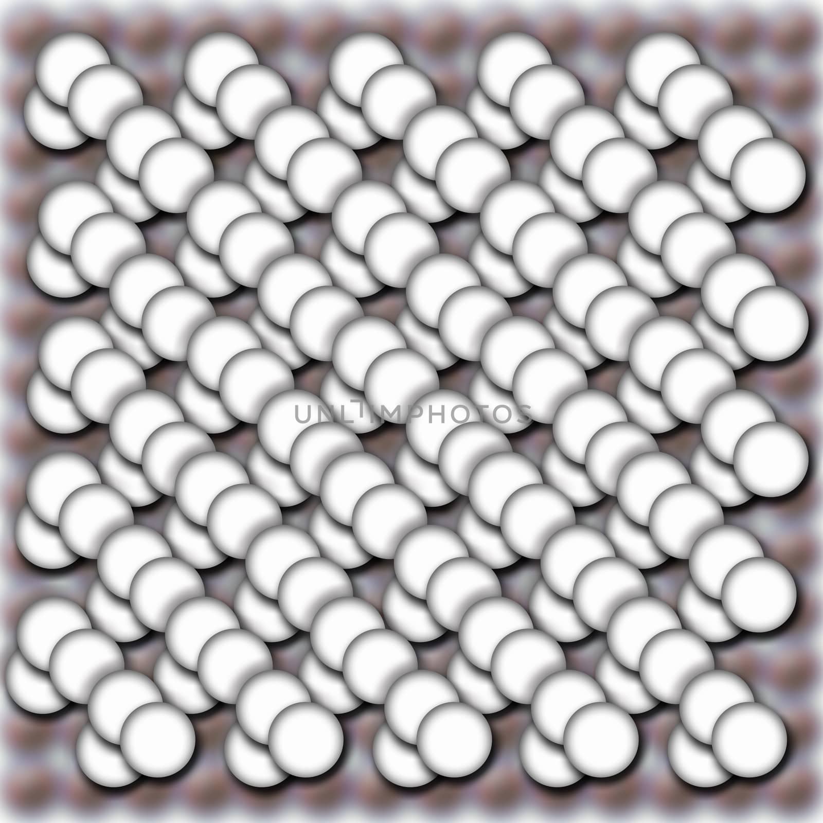 texture from rows of white symmetric molecules