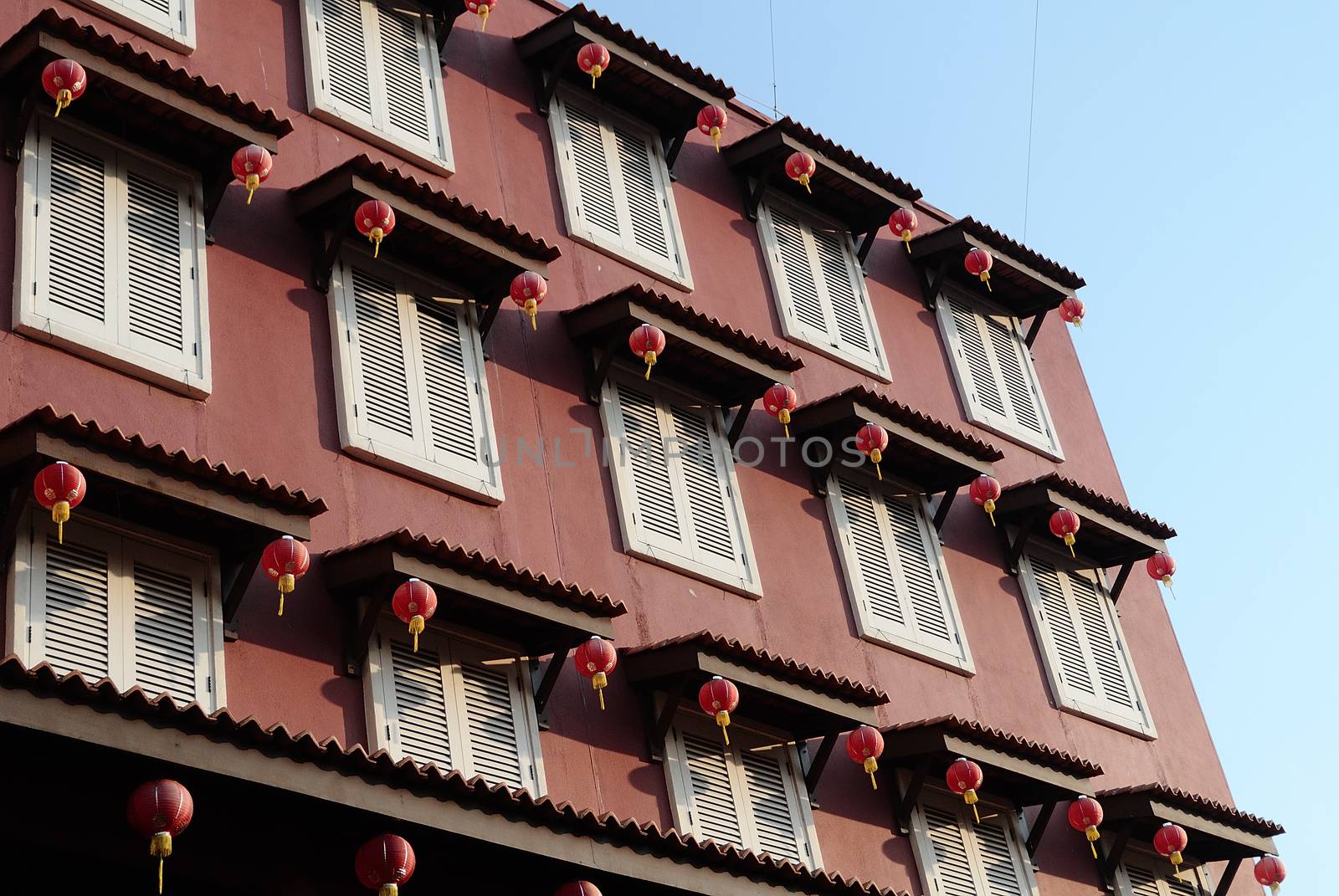 highly decorated shophouse fronts, Malacca, Malaysia by think4photop