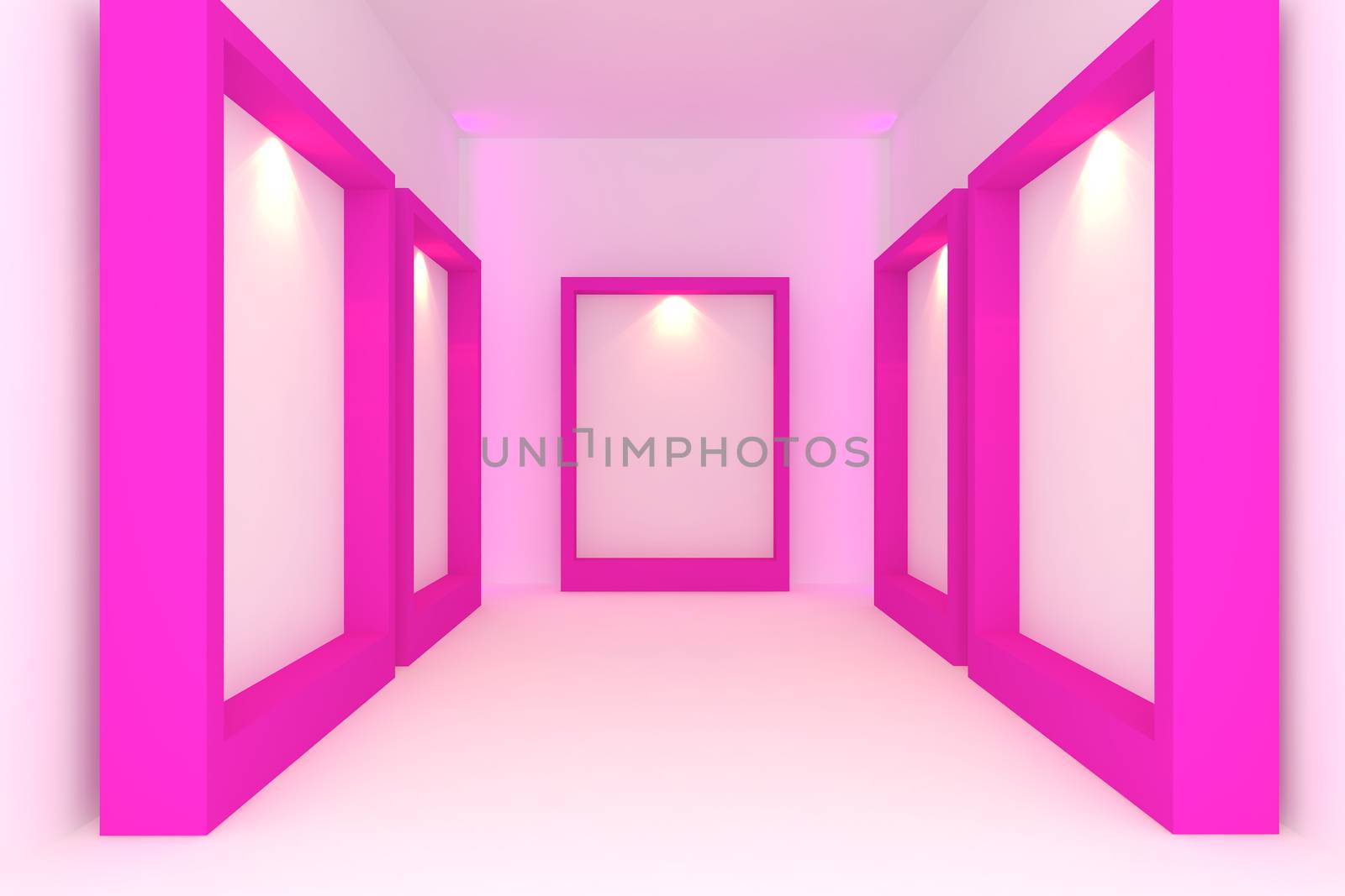 pink frame in the gallery by sumetho