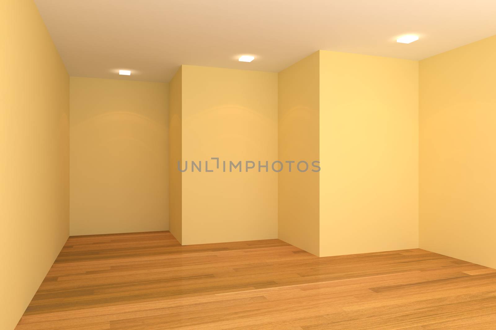 yellow empty room by sumetho