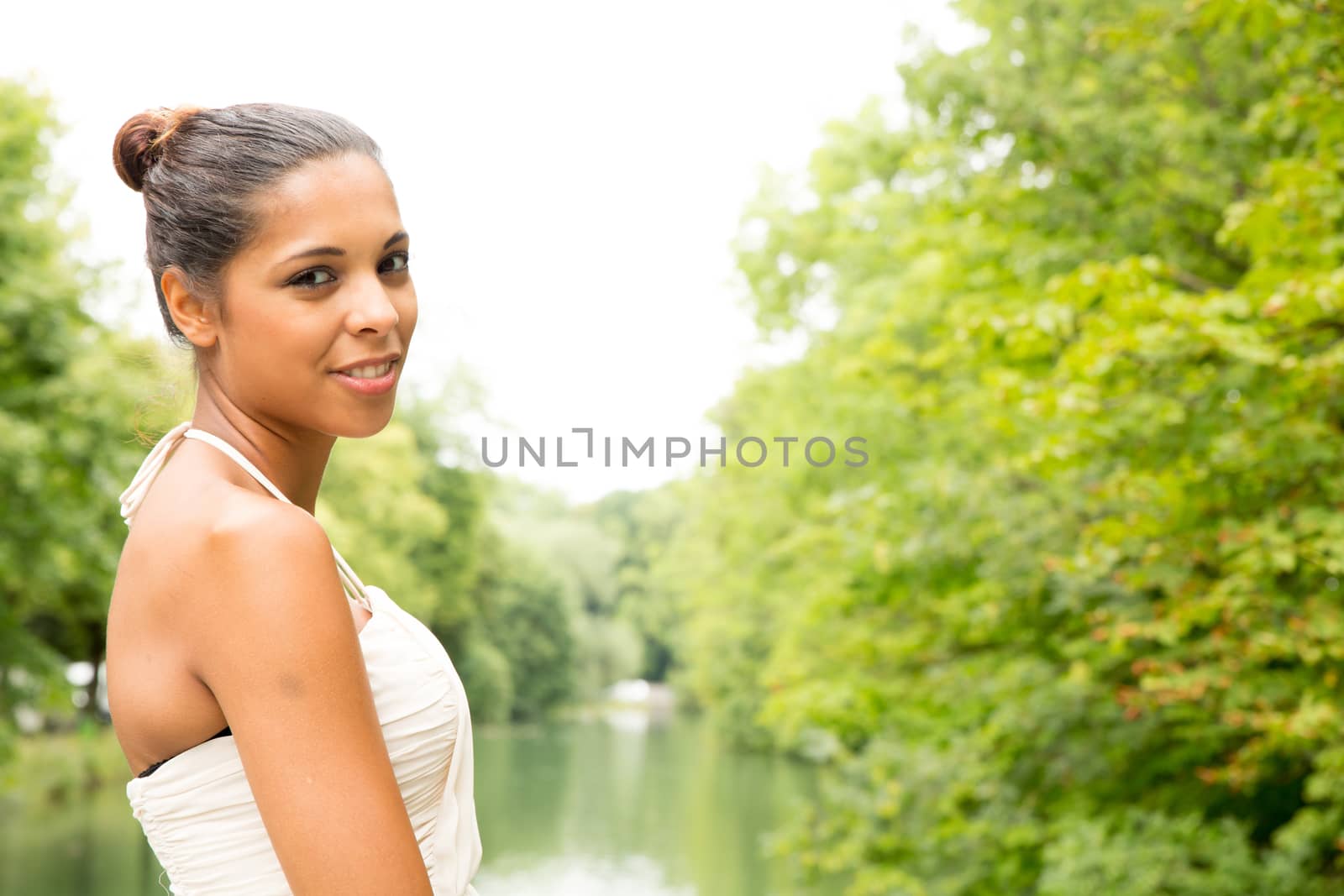 Young Girl in the park by Spectral