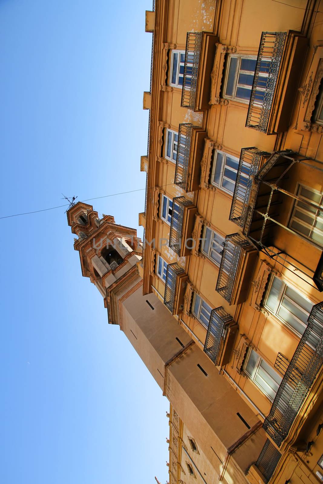 Historic Architecture in the center of Valencia, Spain.