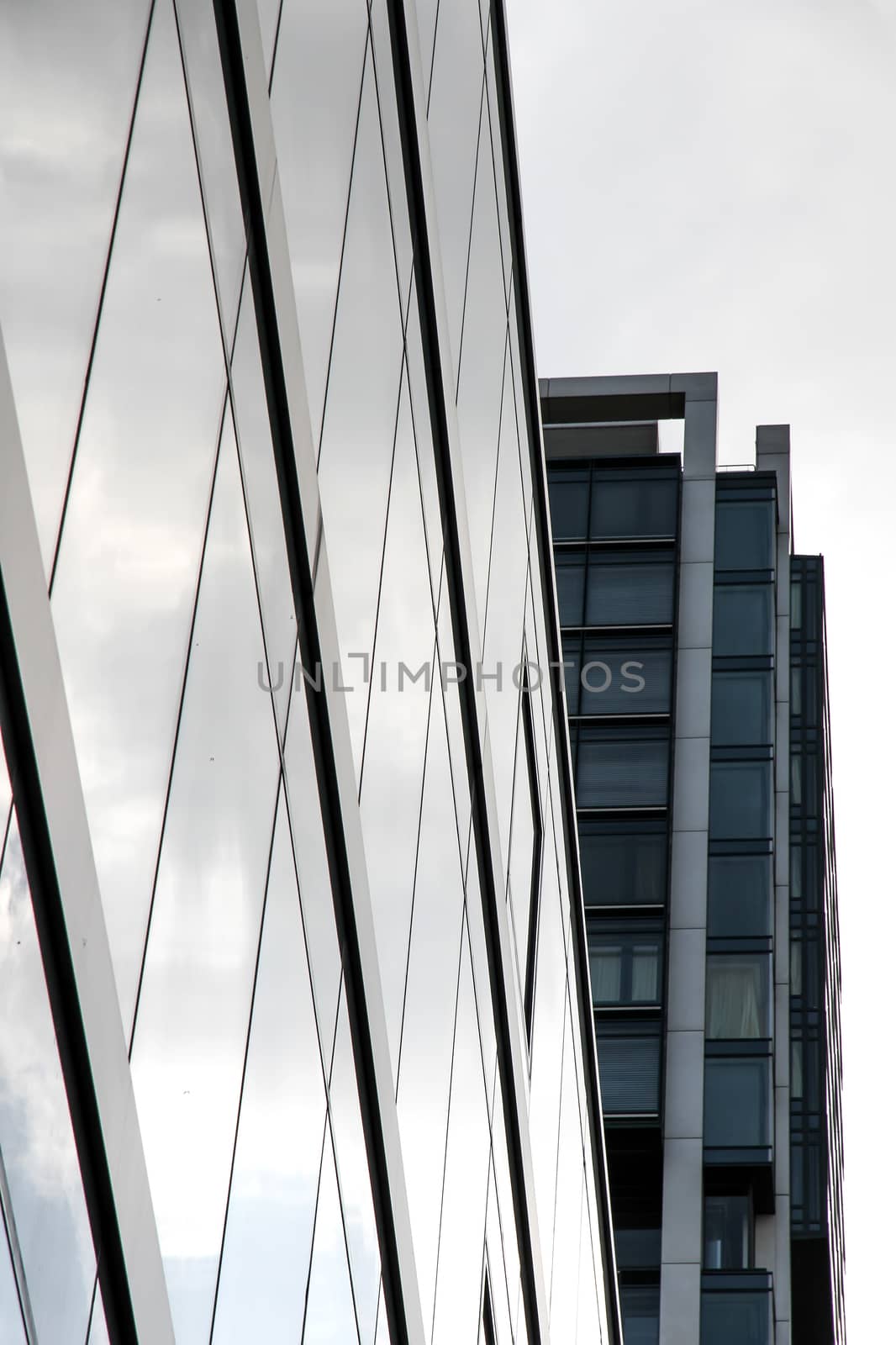 Modern architecture in Frankfurt am Main, Germany, Europe.