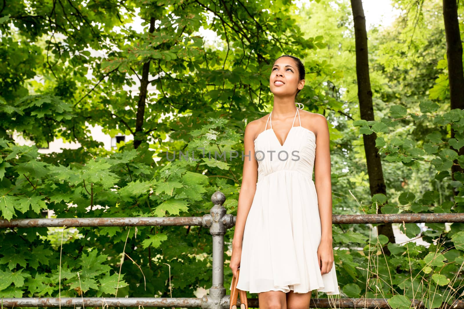 A young Girl in the park.