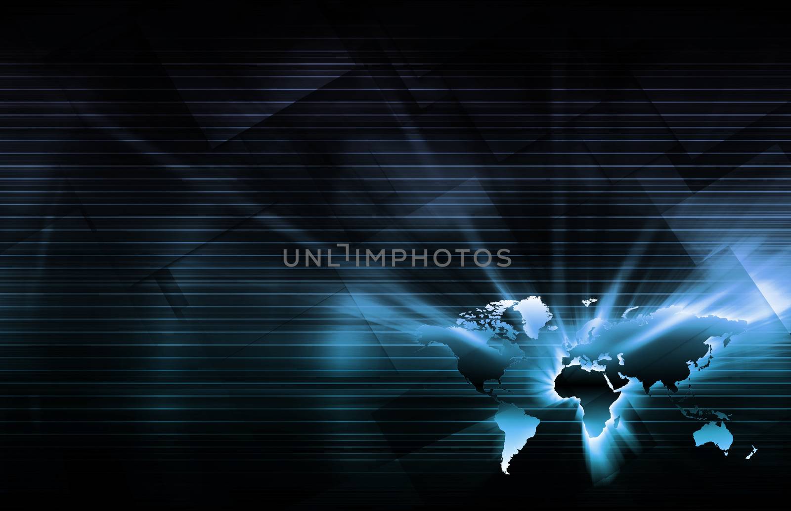 Abstract World Technology Business as a Background