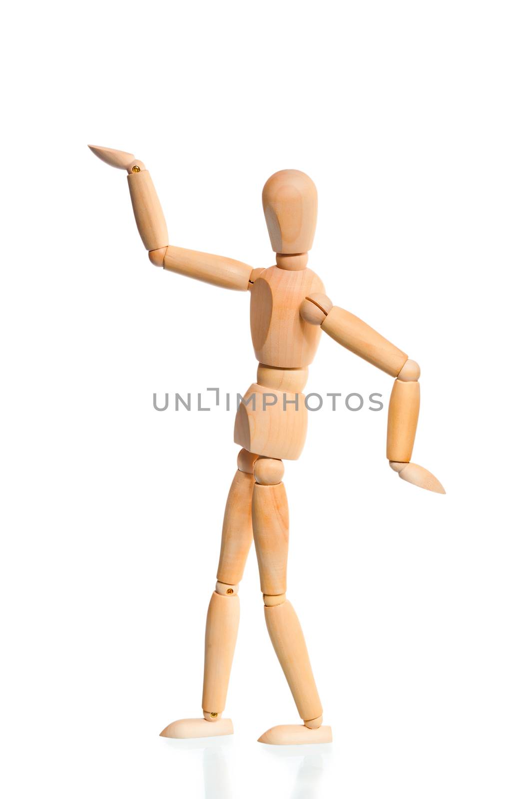 wooden dummy in the traditional Egyptian pose