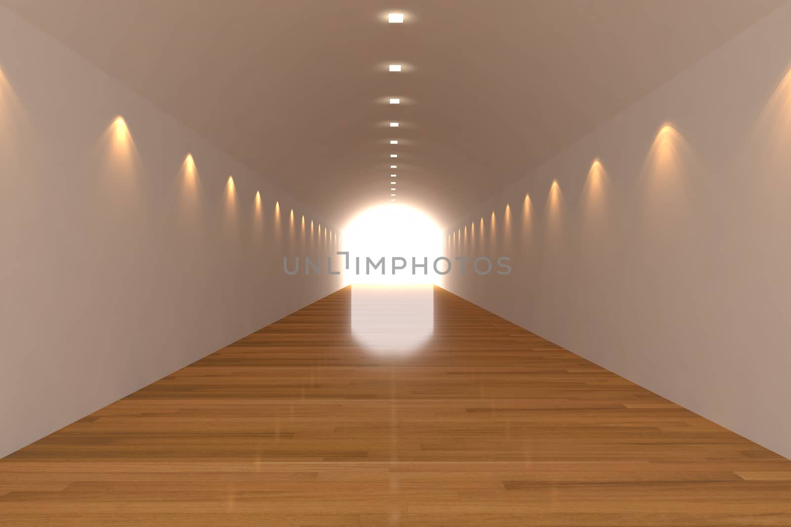 empty room white tunnel by sumetho
