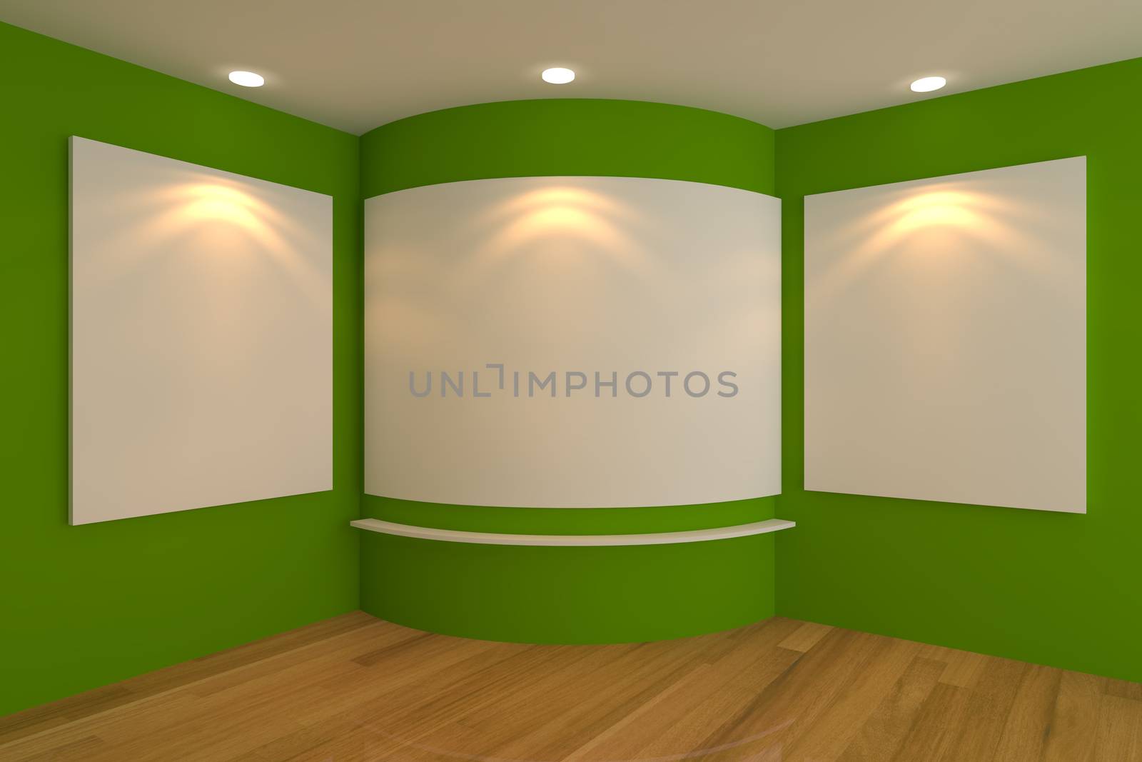 gallery green corner room by sumetho