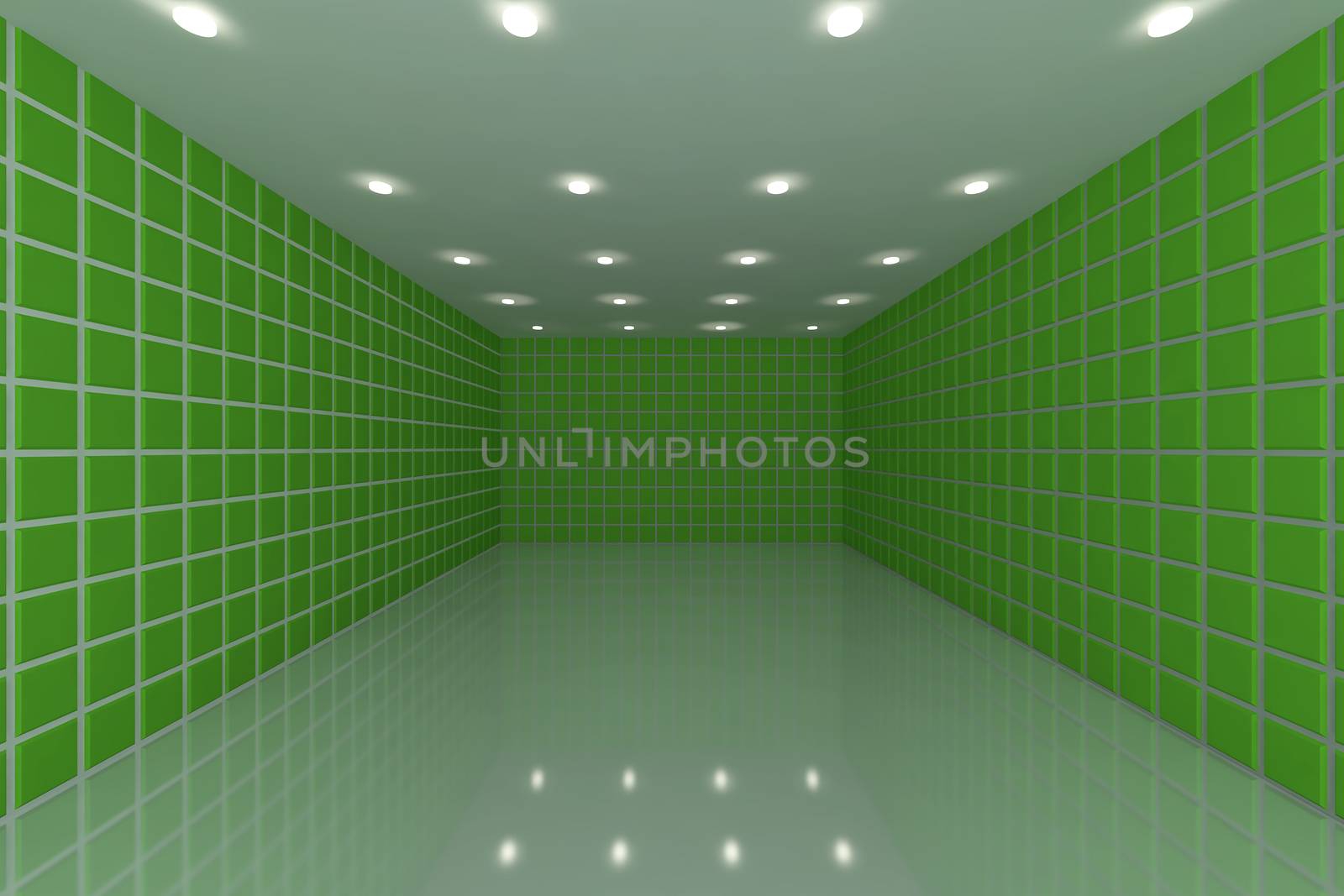 green tile wall by sumetho