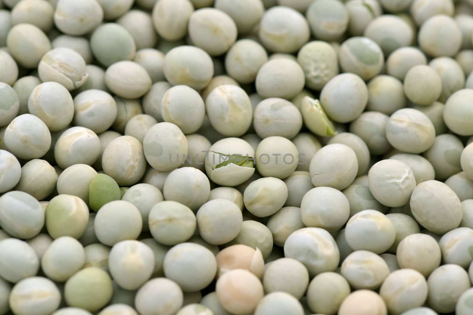 Close-up of dried green peas