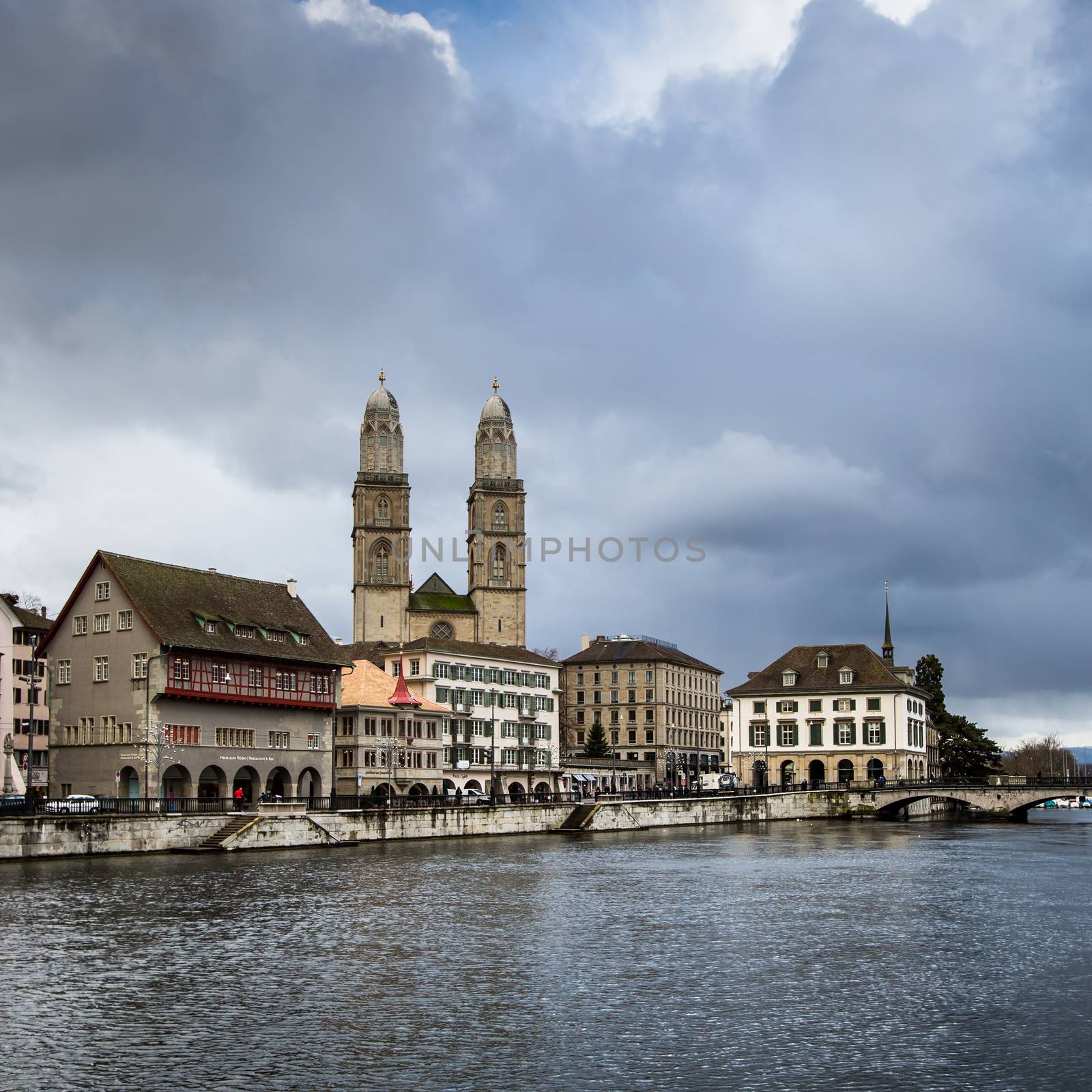 Zurich cityscape by viktor_cap