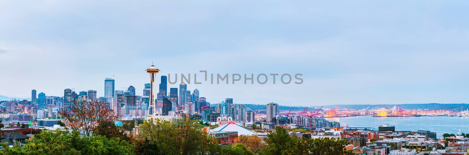 Downtown Seattle as seen from the Kerry park by AndreyKr