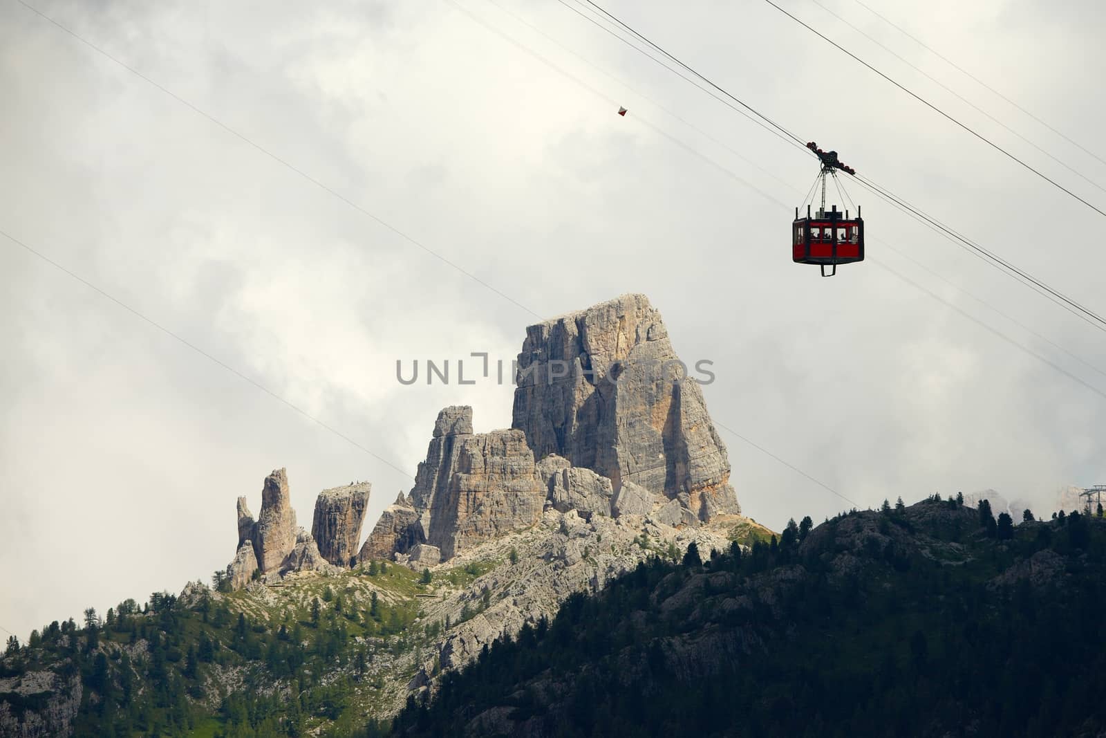 Cinque Torri, rock formation in the Dolomites