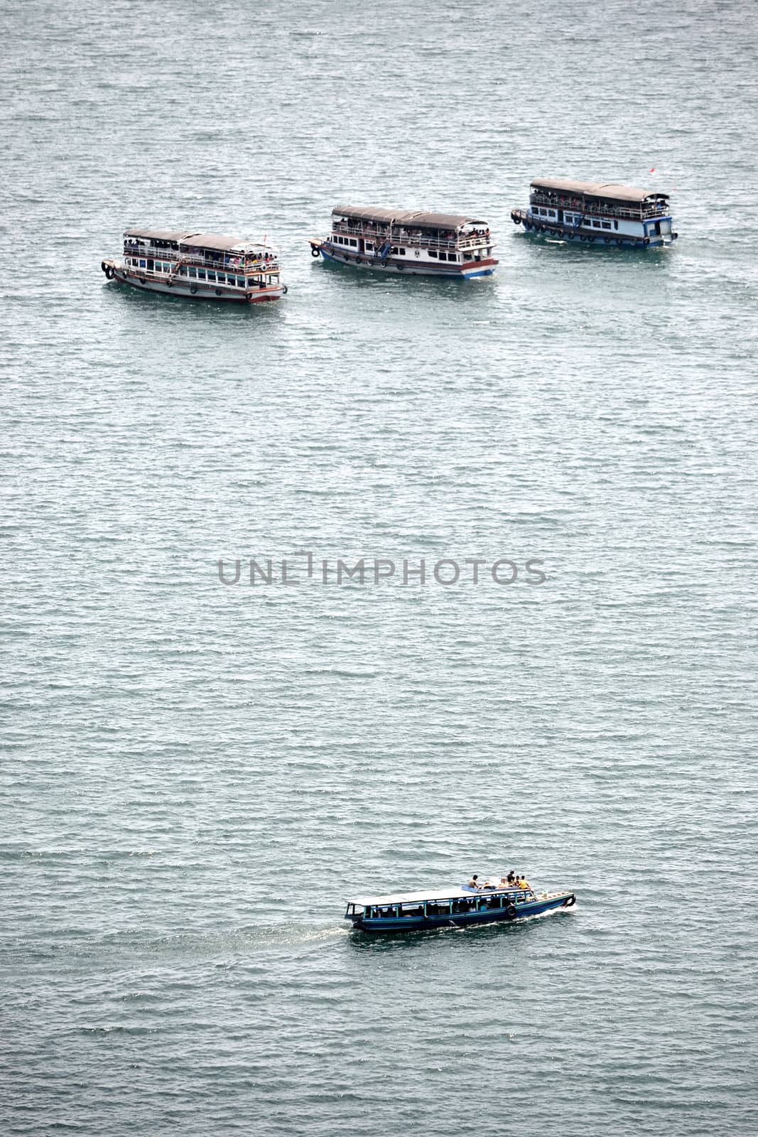 ferry boat at toba lake medan, north sumatera-indonesia