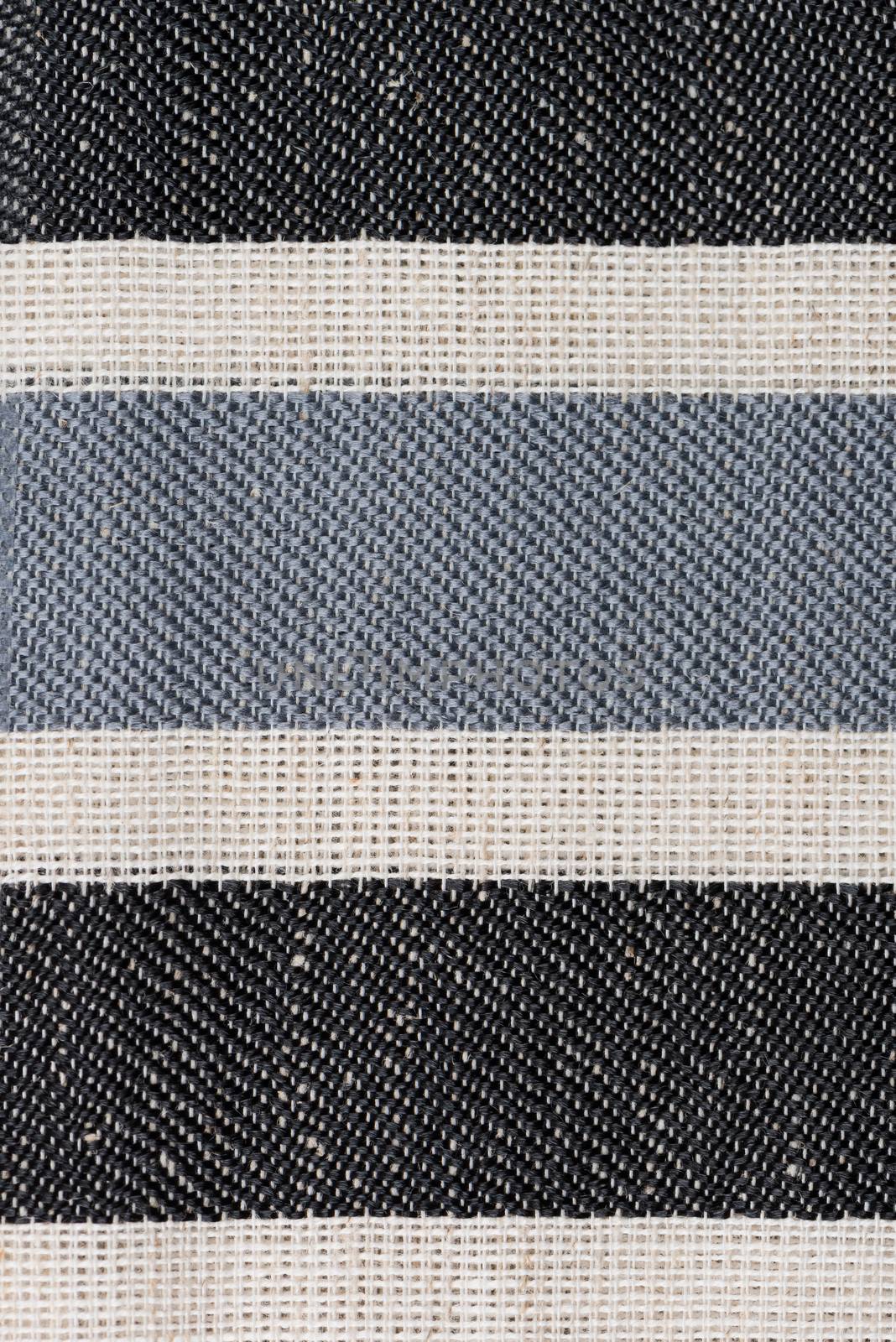 Closeup detail of grey fabric texture background.