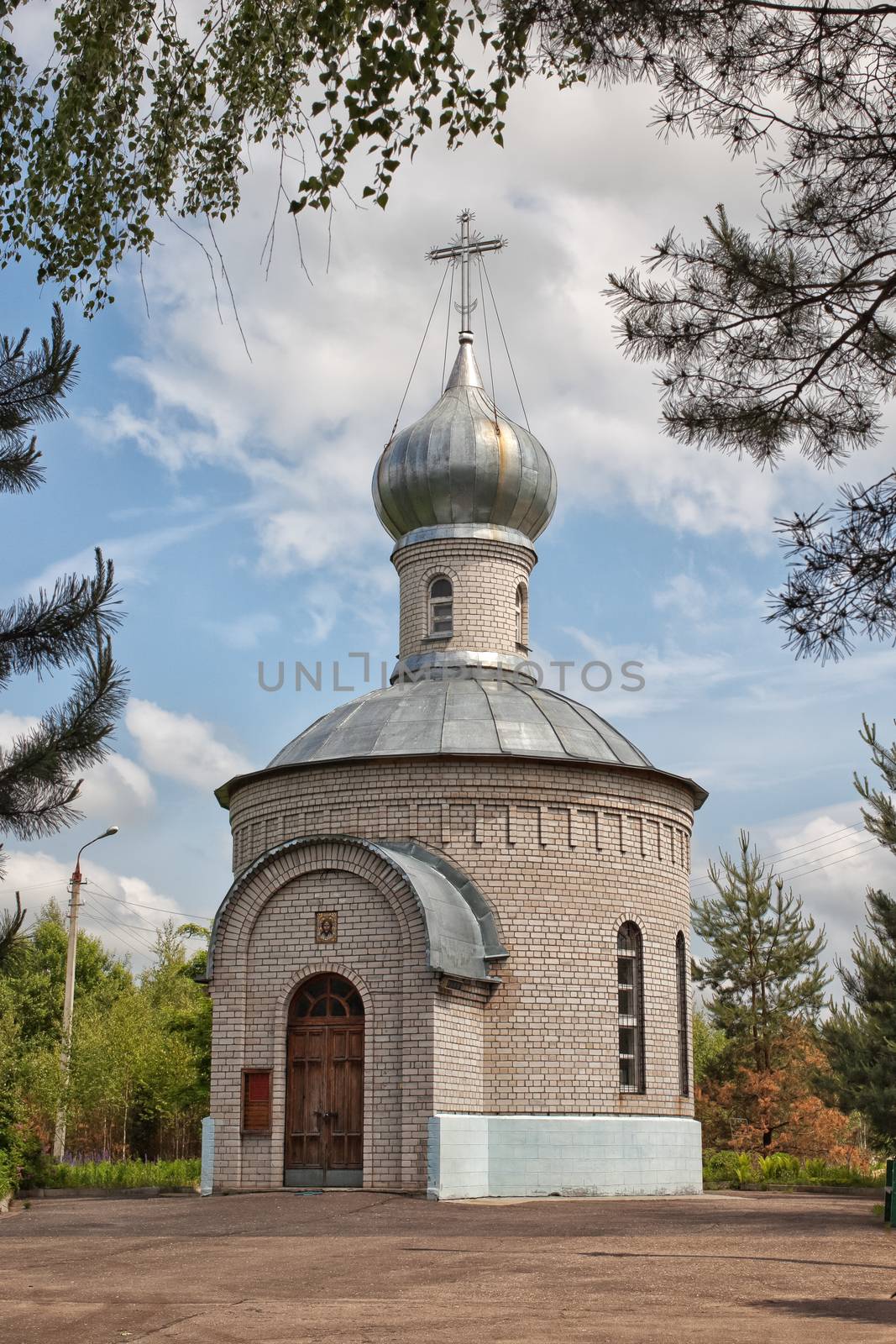 The funeral Temple - a chapel in the Smolensk region Russia