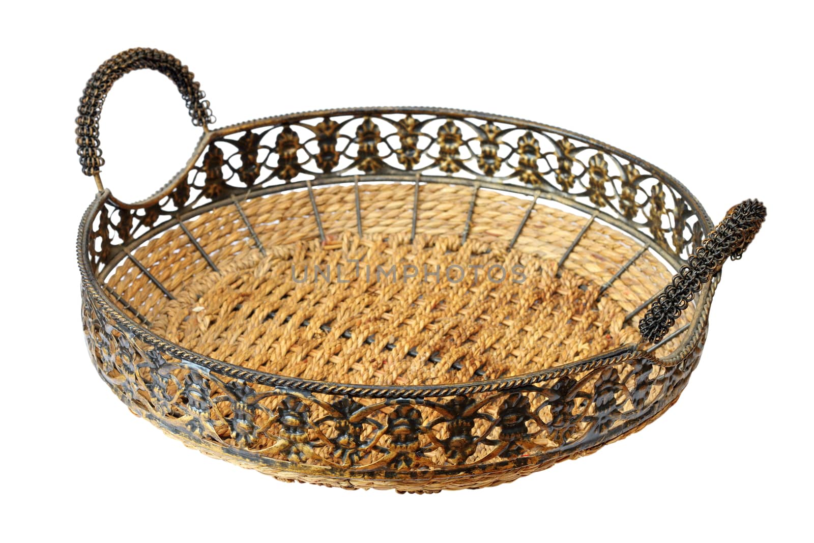 beautiful wicker basket by taviphoto