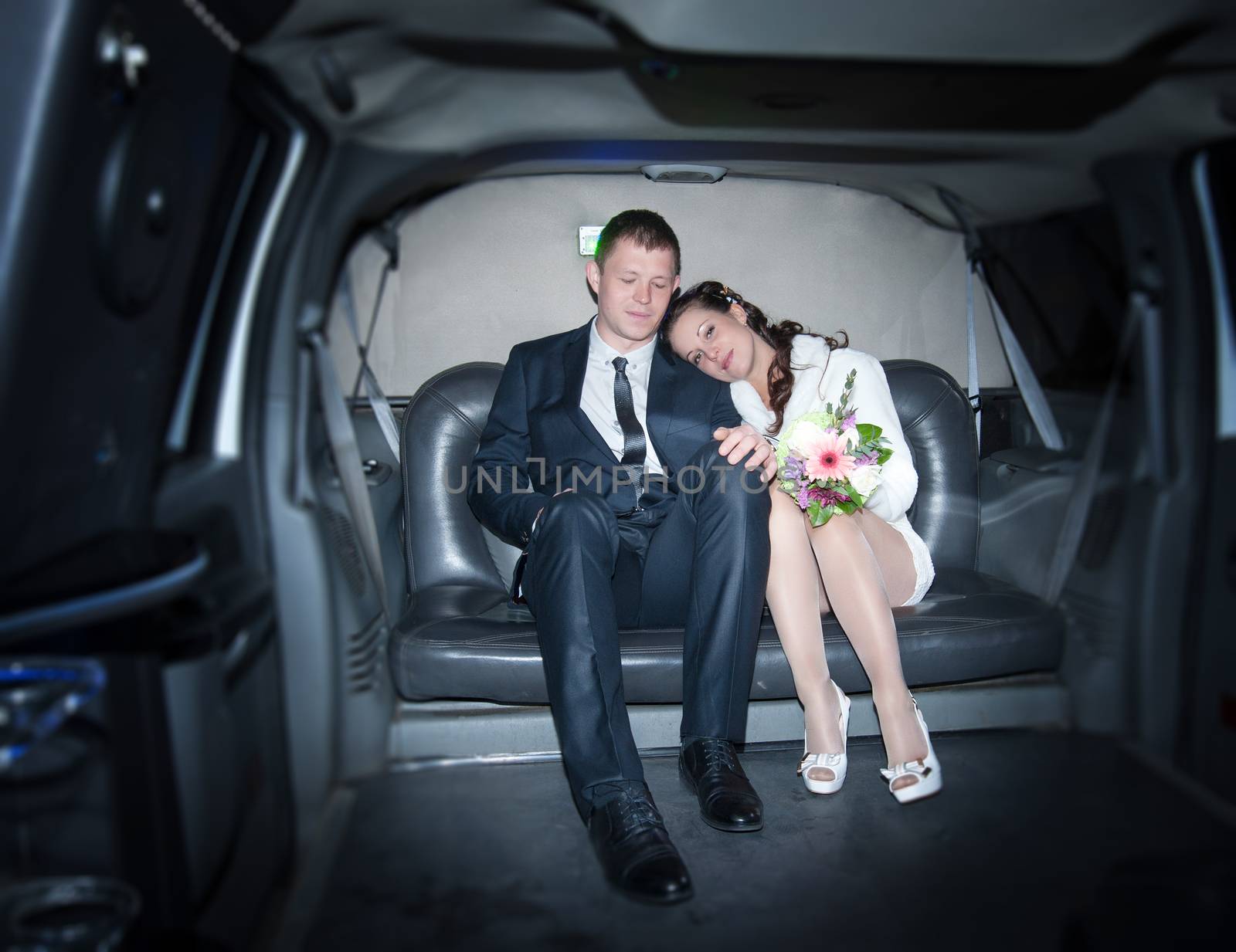 Newlyweds in the limousine  by raduga21