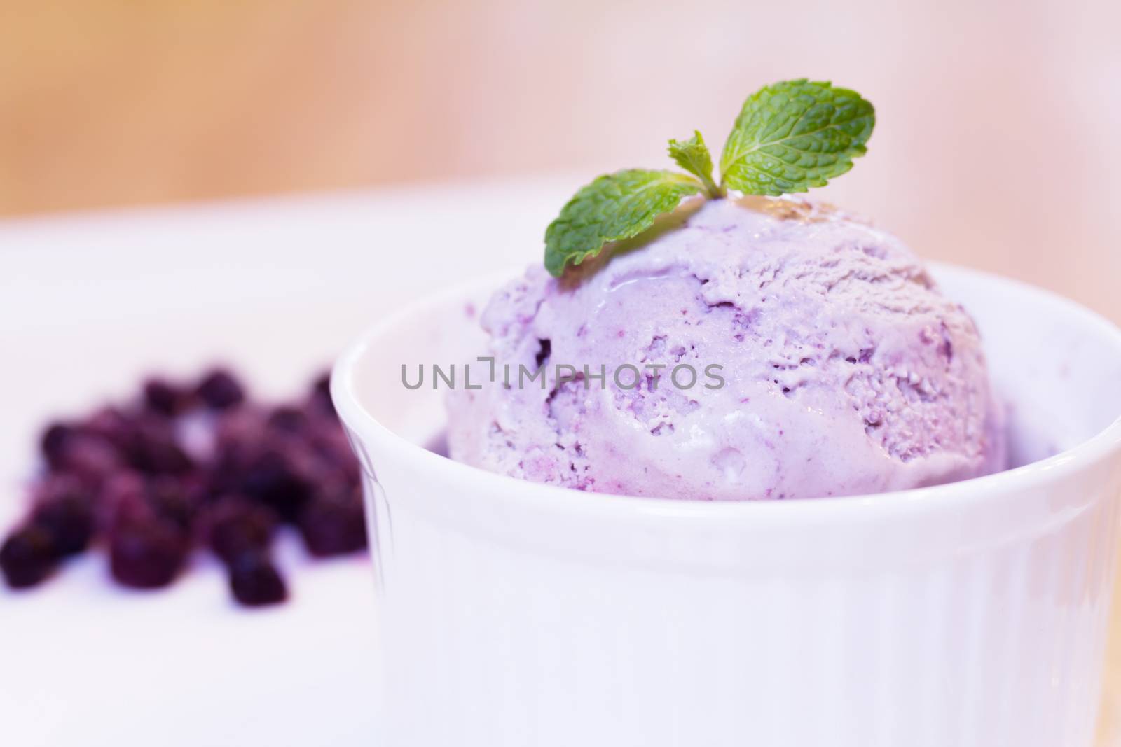 Home made Blue berry ice-cream by wyoosumran
