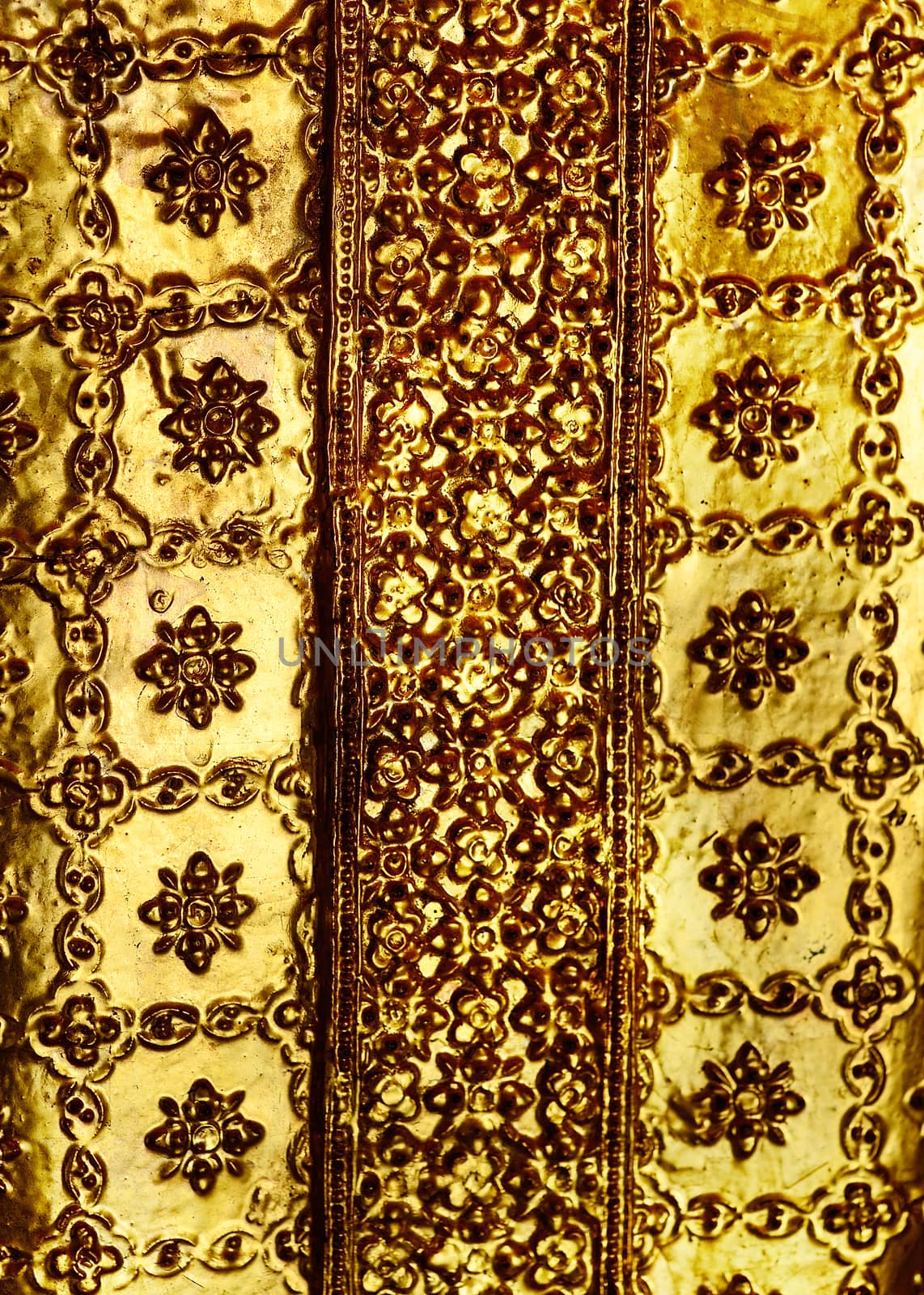 Golden pattern art background by pixbox77