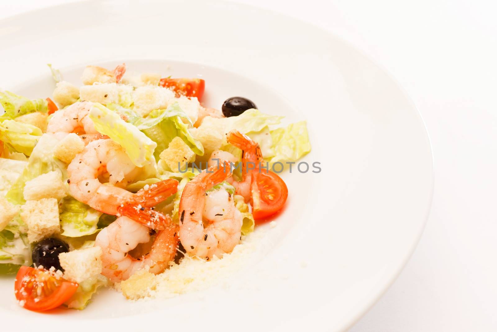 caesar salad with shrimps by shebeko