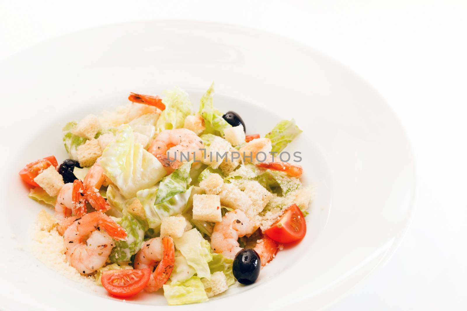 caesar salad with shrimps by shebeko