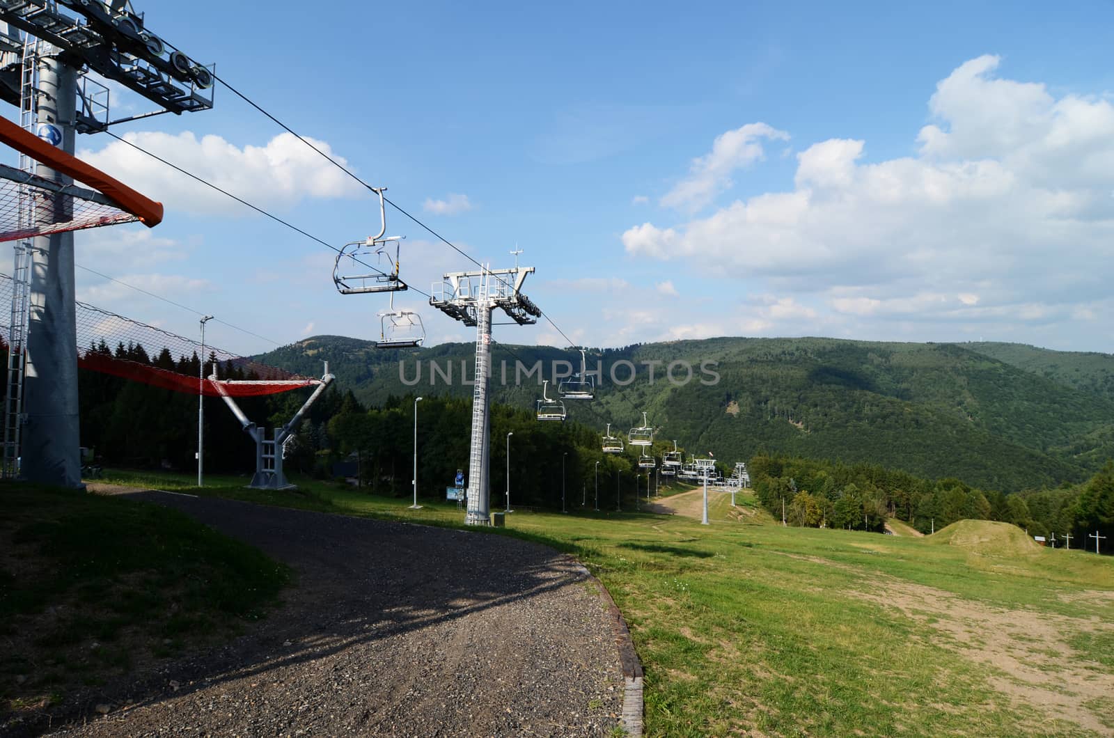 ski resort in the  summer