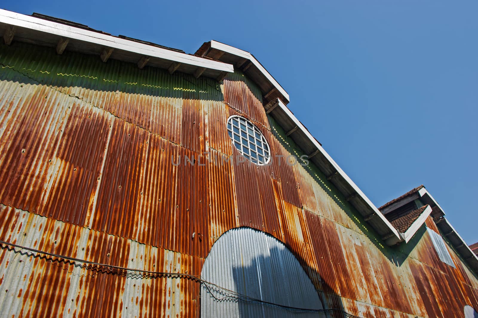 Old building in Bogyoke market, Rangoon, Myanmar by think4photop