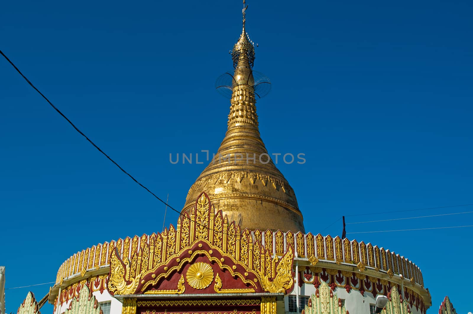 Kaba Aye Pagoda in Rangoon, Myanmar by think4photop