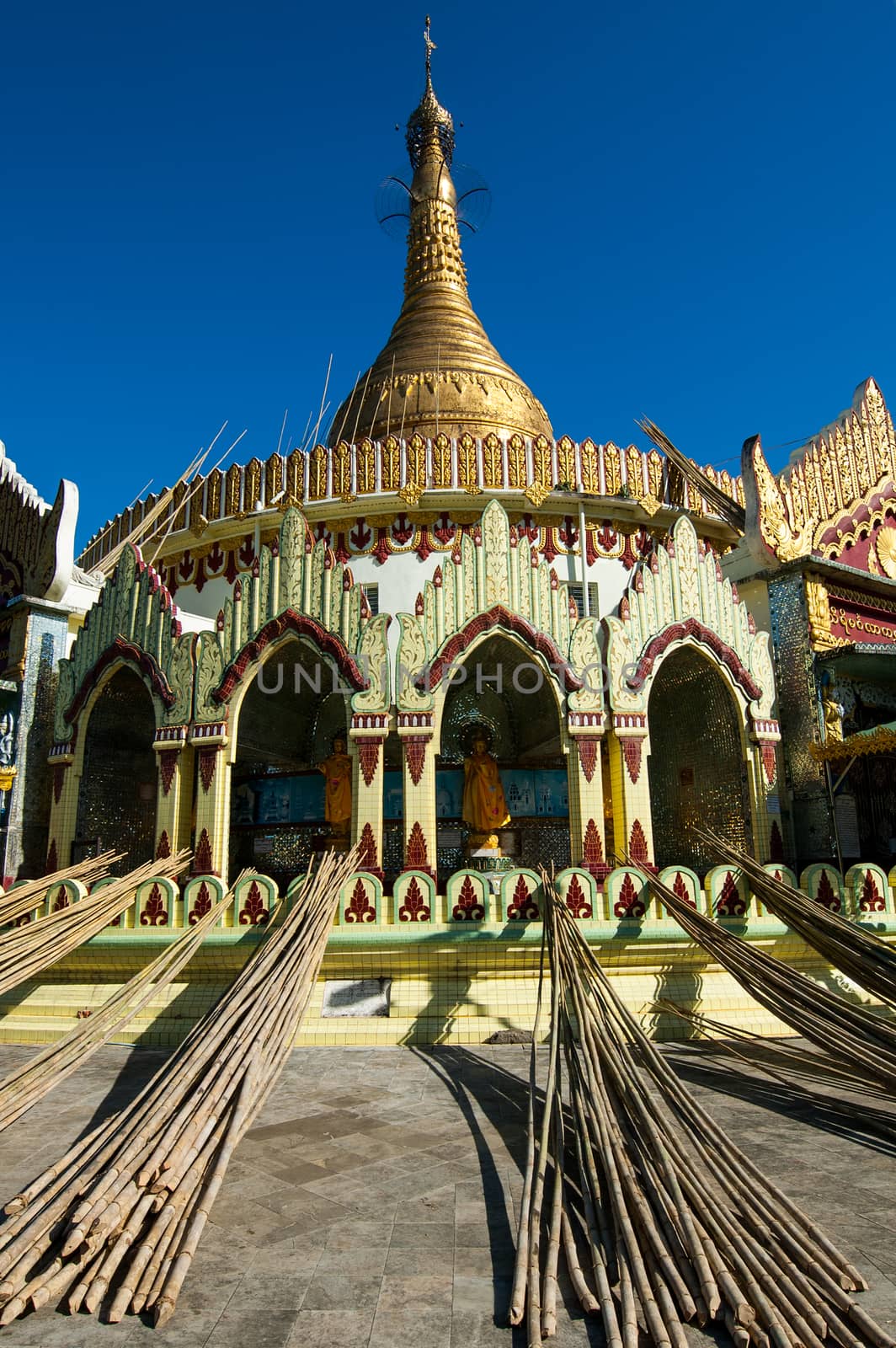 Kaba Aye Pagoda in Rangoon, Myanmar by think4photop