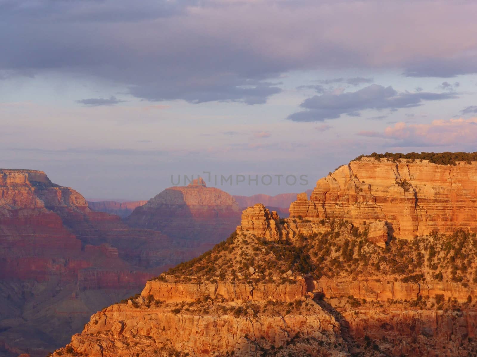 A stunning image of the Grand Canyon taken from the South rim.