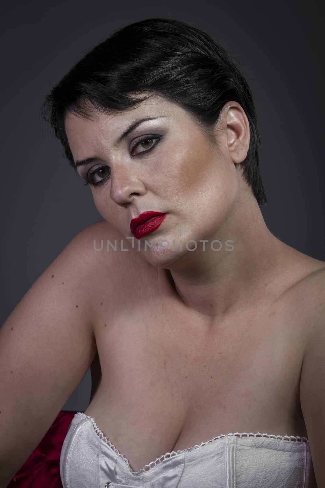 Fashion, Sensual brunette in lingerie, beauty model by FernandoCortes