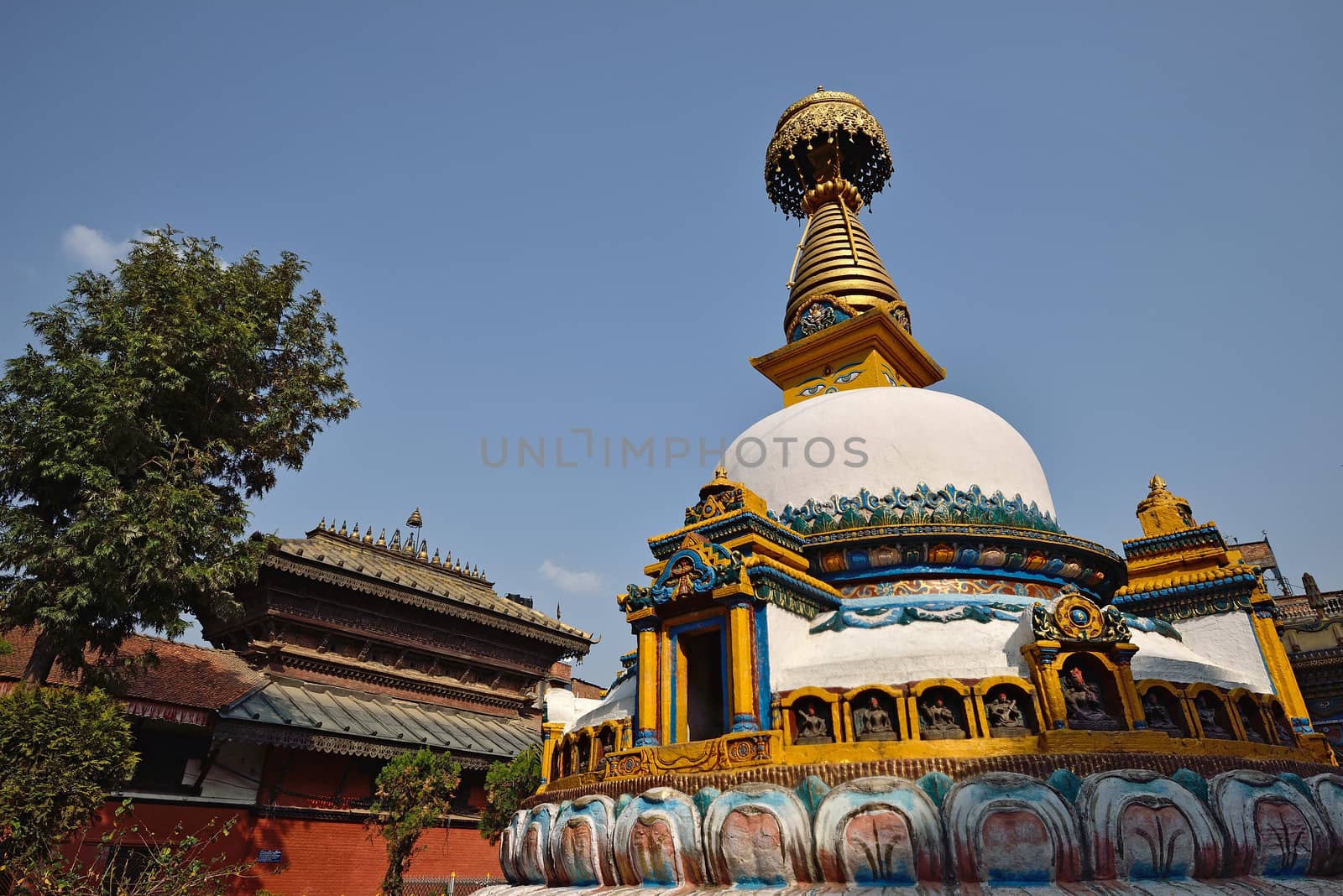 Wisdom eyes, imitate of Bodhnath, Nepal by think4photop