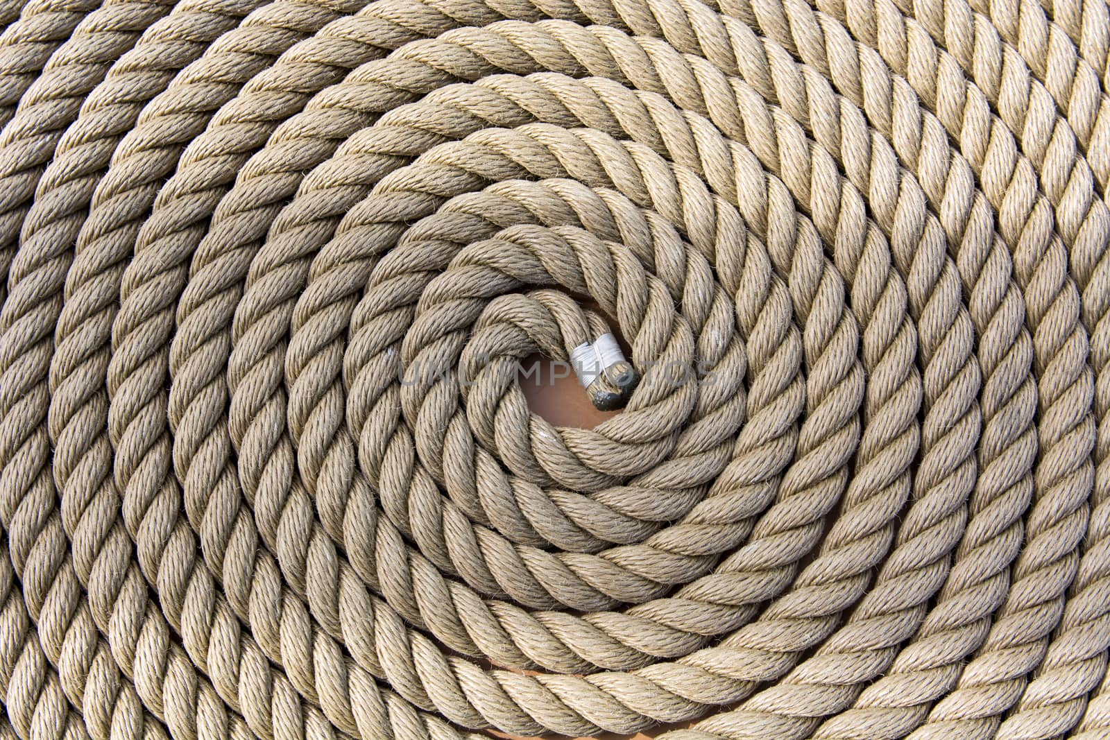 Roll of a rough strong ship rope background pattern 