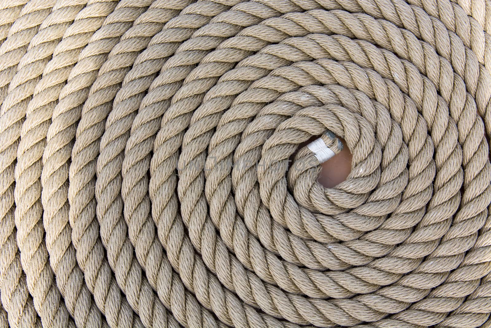 Roll of a rough strong ship rope background pattern 