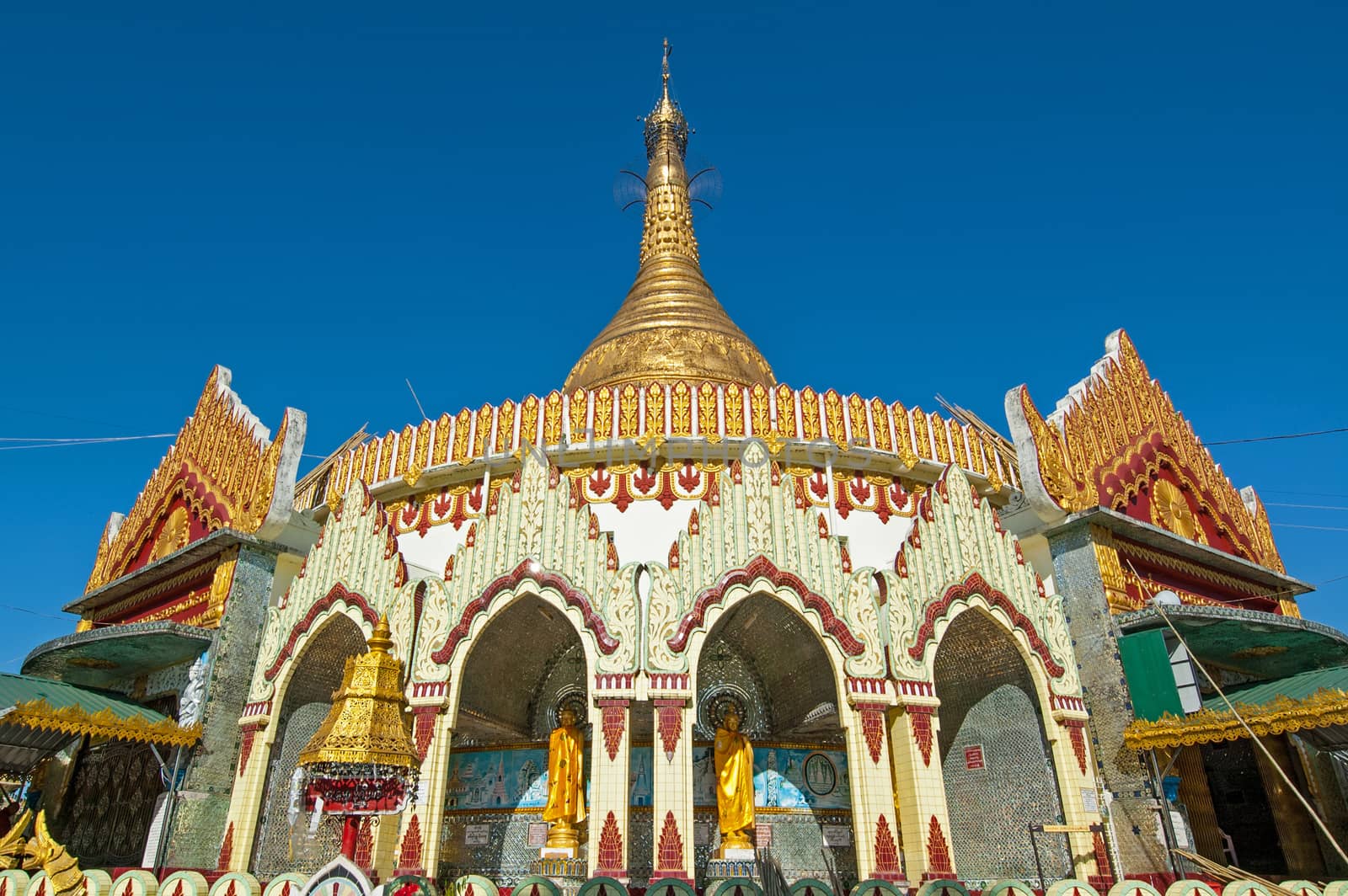 Kaba Aye Pagoda in Rangoon, Myanmar by think4photop